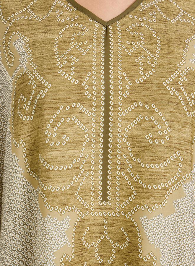 ستايلي عباية قفطان مطبوعة للنساء - Image 3